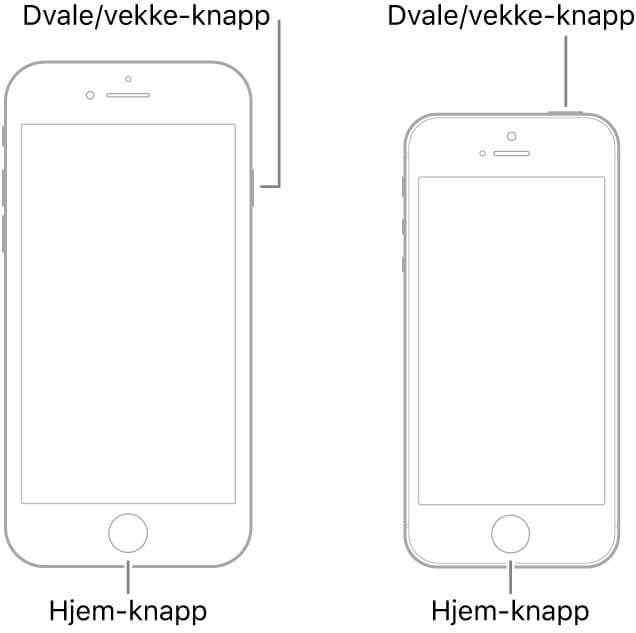 Tving iPhone 6 til å starte på nytt