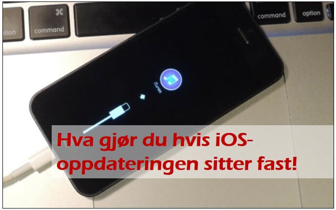 iPhone låst under iOS-oppdatering