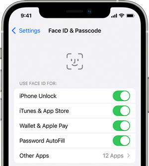 Reaktiver Face ID på iPhone