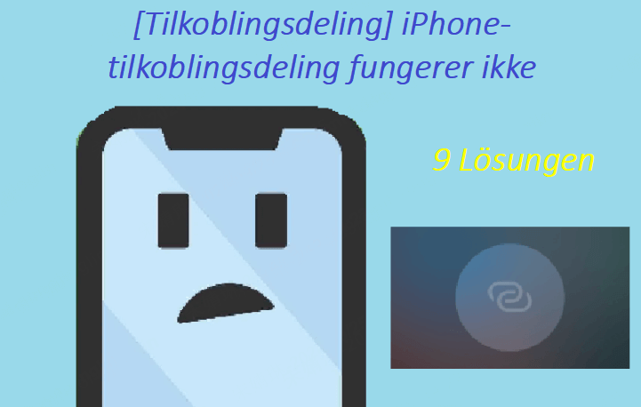 deling av iphone-tilkobling fungerer ikke