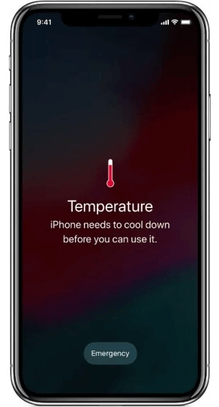 iphone temperaturvarsling