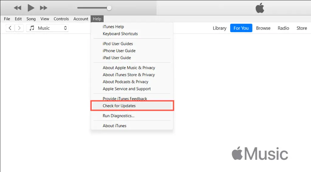 Oppdater iTunes