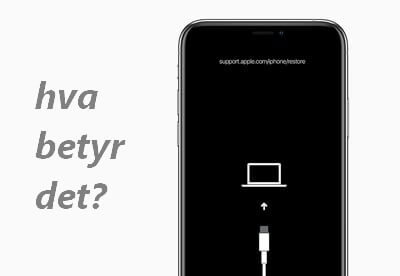 Hva betyr support.apple.com/iphone/restore?