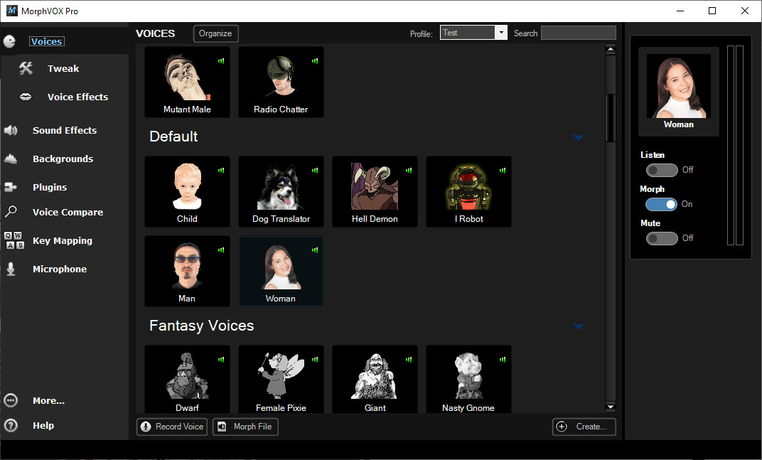 MorphVOX Pro - genererer et barns stemme for første gang