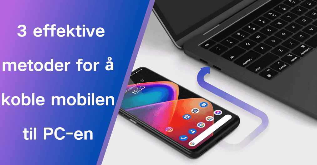 Hvordan koble telefon til datamaskin