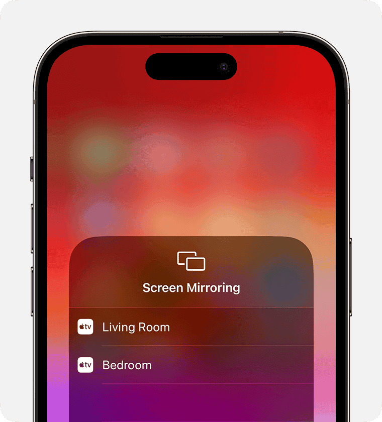 iPhone/iPad kontrollsenter speiling