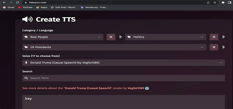fakeyou trump voice ai