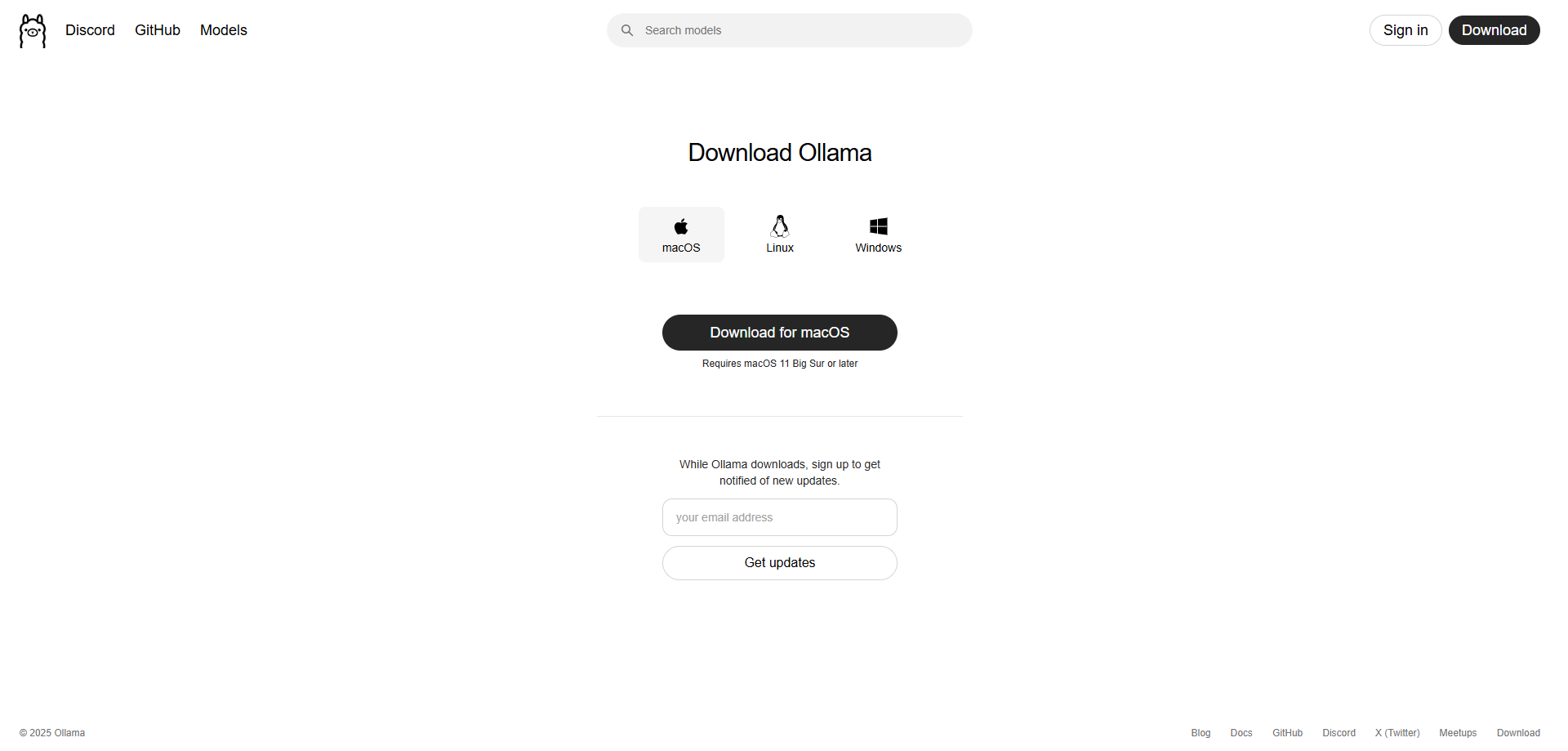 download ollama to mac