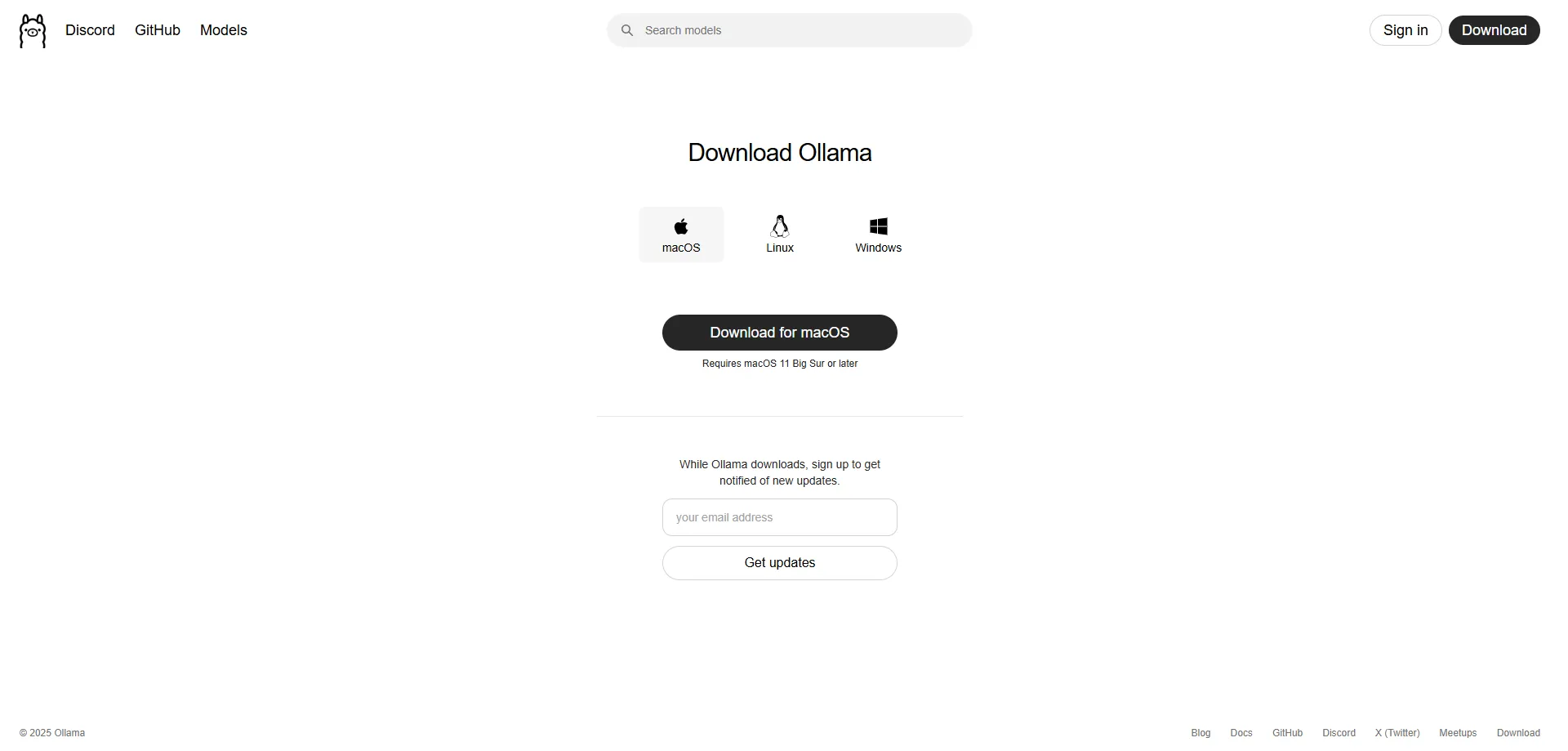 download ollama