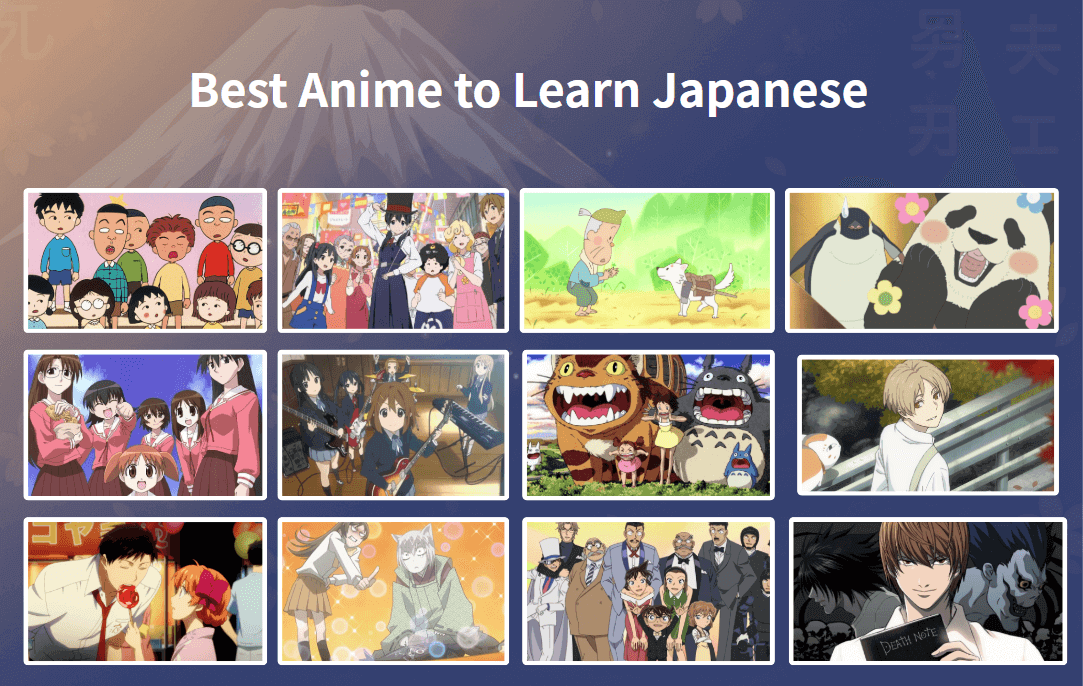 best anime to learn japanese