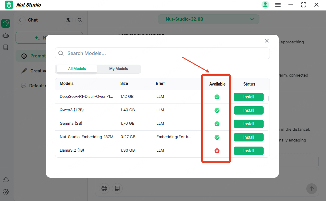 nut studio auto detect hardware