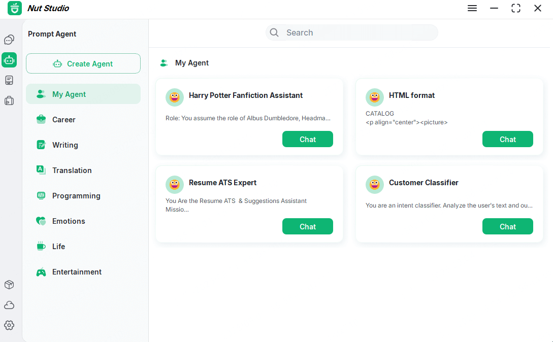 nutstudio interface