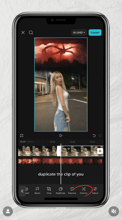 Stranger Things filter example