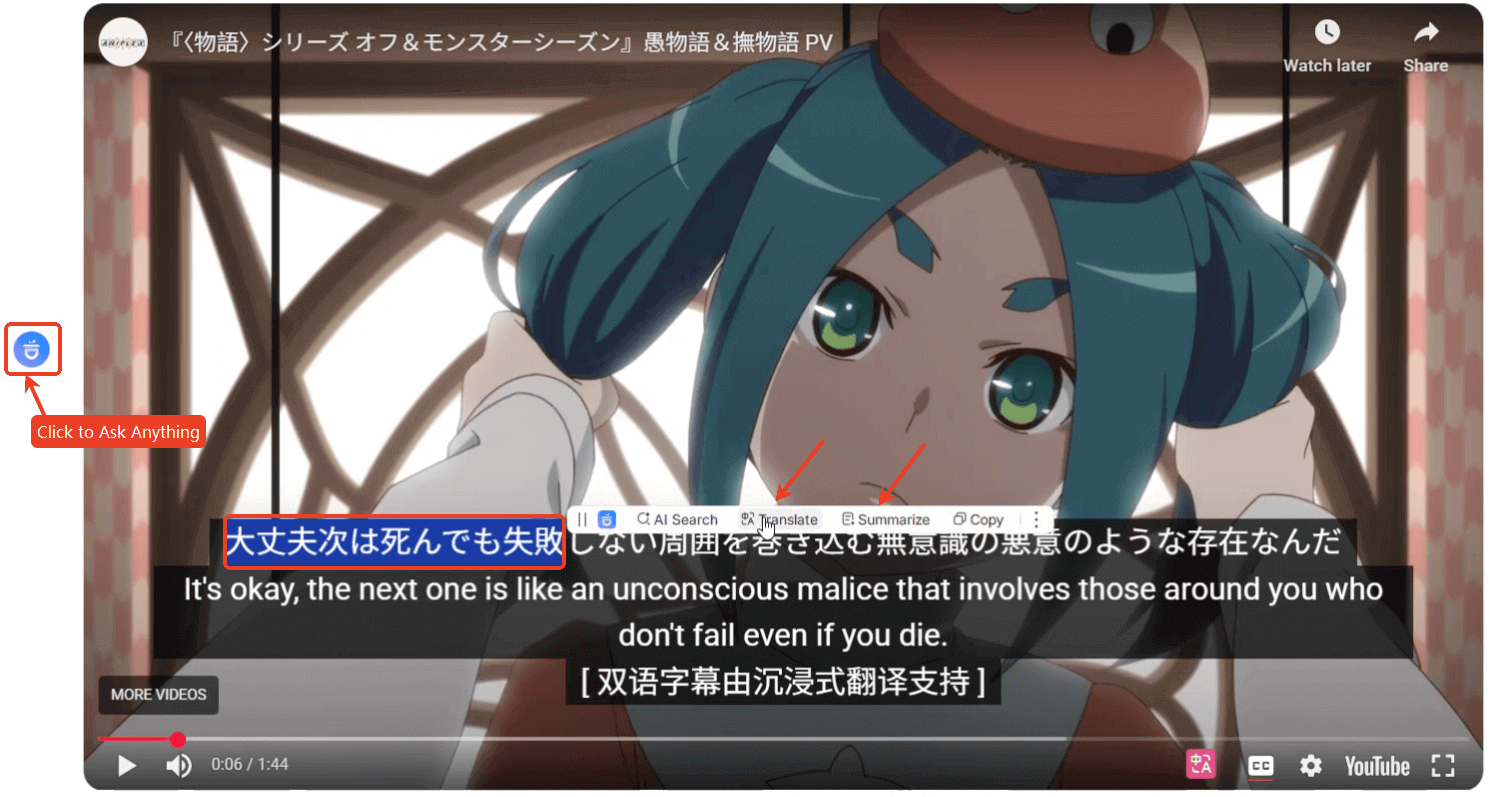 translate and summarize