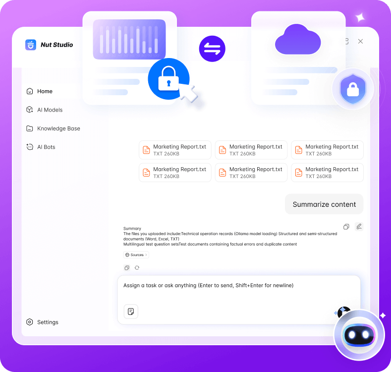 Users can choose between Local and Cloud for access.