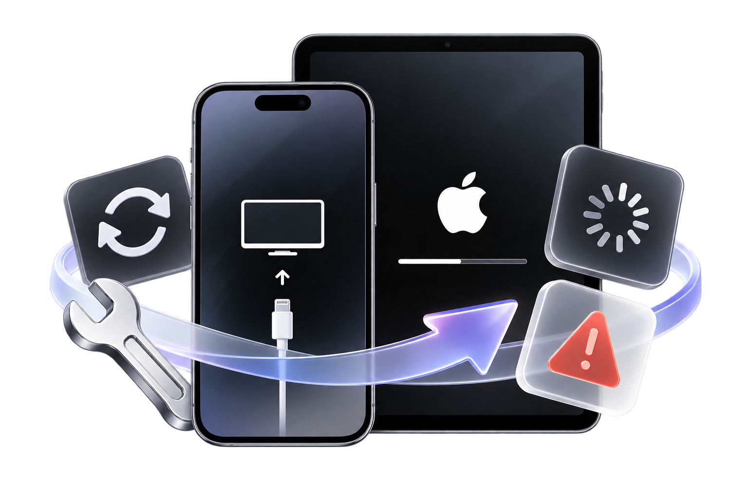 Fixppo software interface and supported device illustration