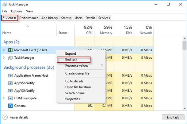 run excel in protected mode