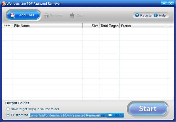 wondershare pdf password remover