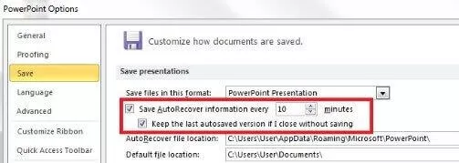 closed powerpoint presentation without saving