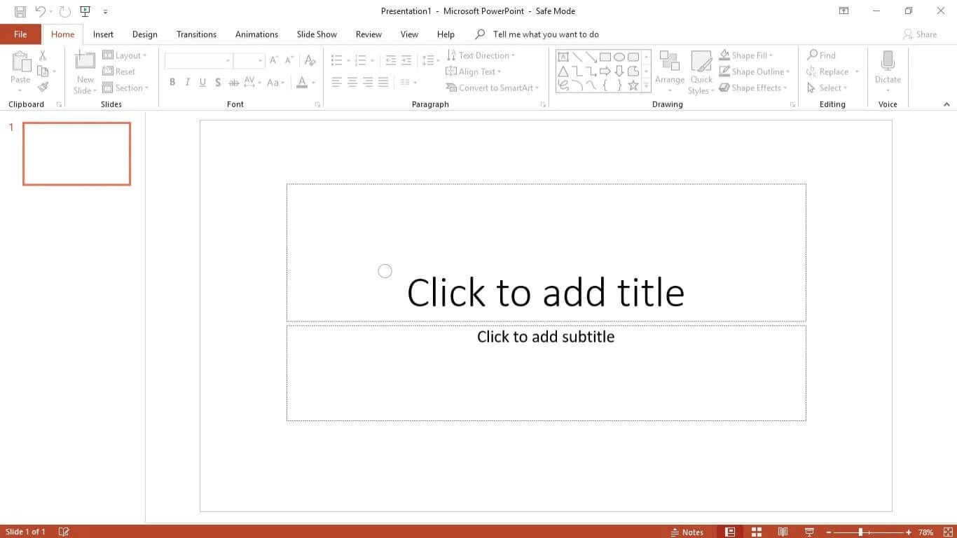 powerpoint presentation does not open