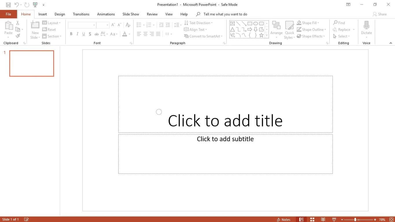 powerpoint presentation is not opening