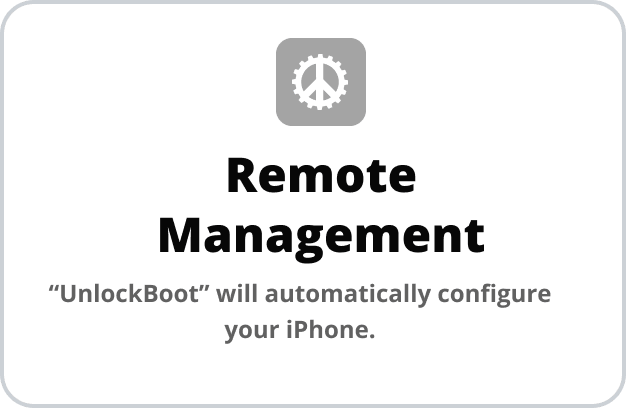 Remote Management screen on an iPhone for MDM removal