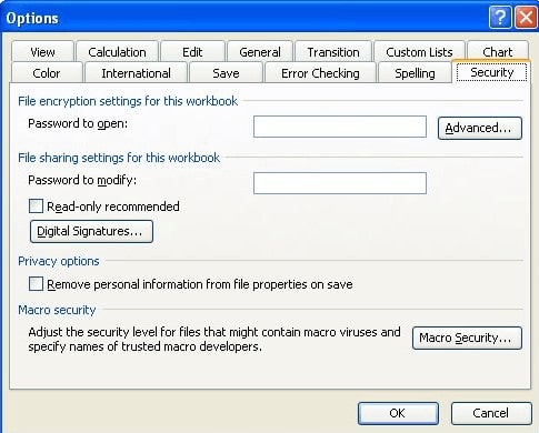 decrypt excel 2003 with password