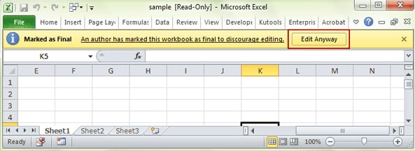 5 Ways To Remove Read Only From Excel 2019 2017 2016 2013 2010 2007