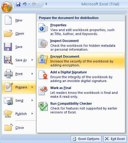 decrypt excel 2007 with password