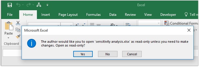 How To Remove Read Only Option From Excel