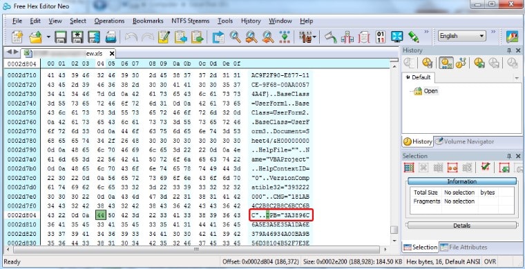 remove excel vba project password with hex editor