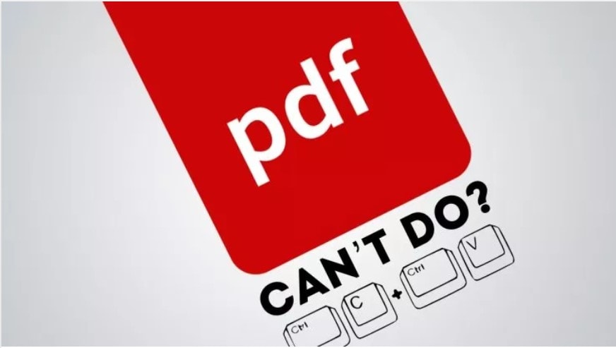 can't copy from pdf