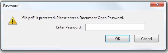 password protected pdf