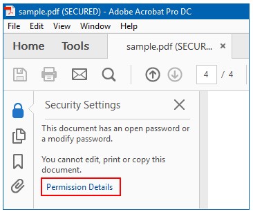 permission details