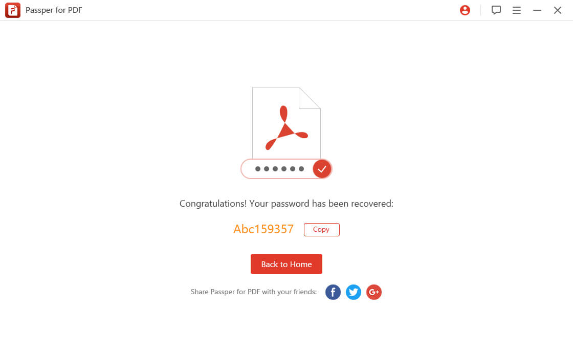 recover pdf passwords step3