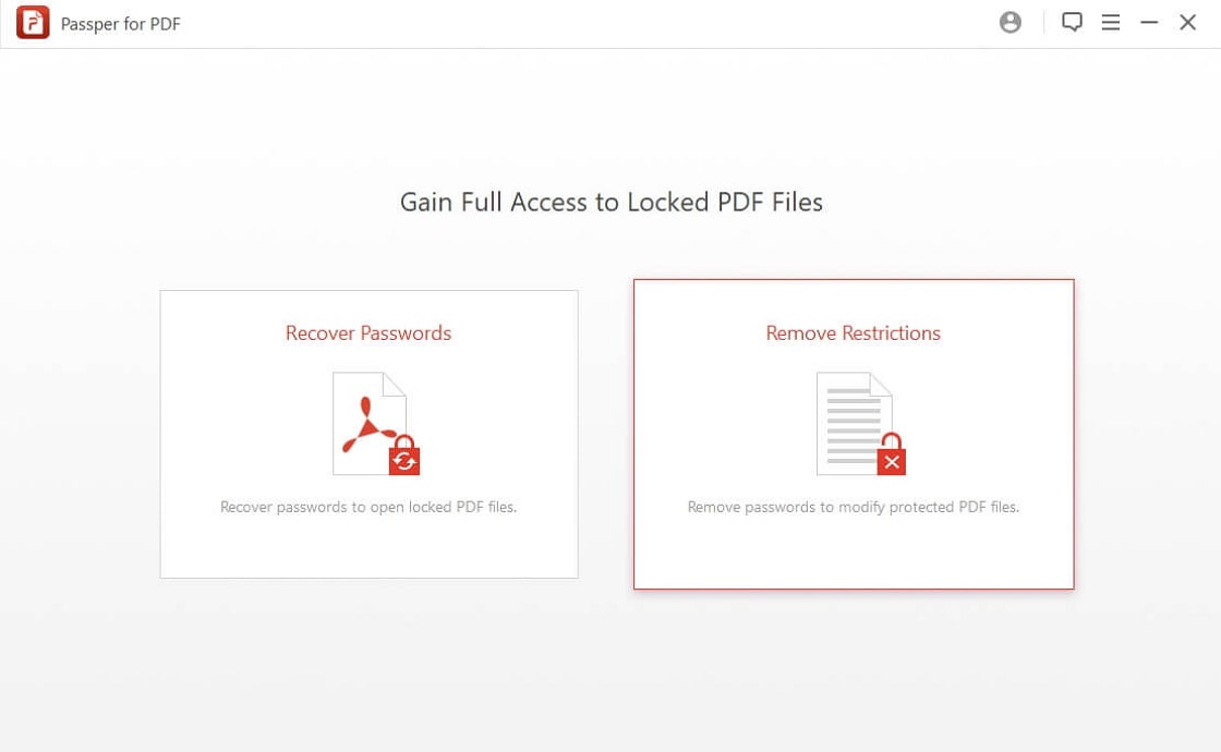homepage of Passper for PDF