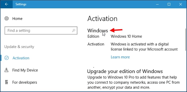 Upgrade from Windows 10 Home to Windows 10 Pro for free