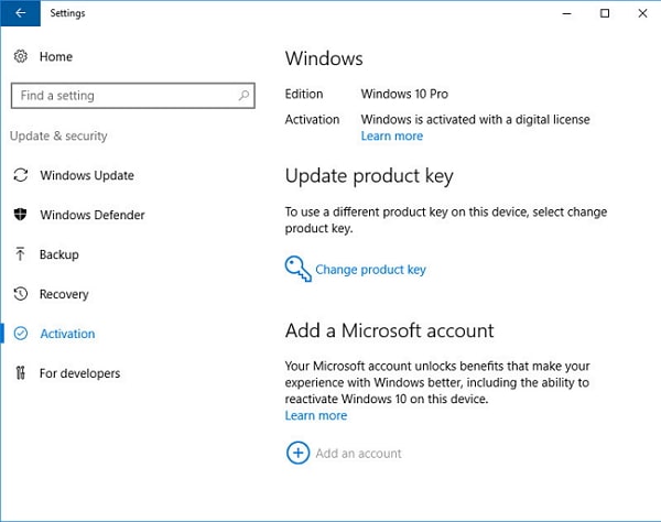 activate windows 10 pro