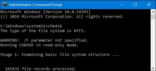 chkdsk c