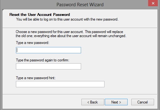 confirm windows password