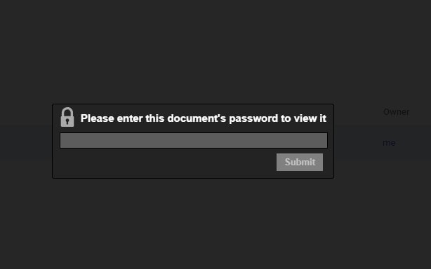 enter password in Google Drive