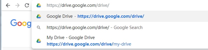enter Google Drive
