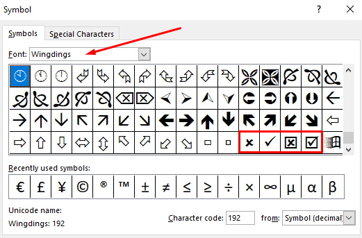 How to Insert a Check Mark in Excel