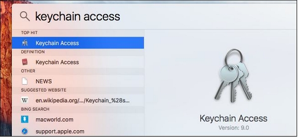 keychain access