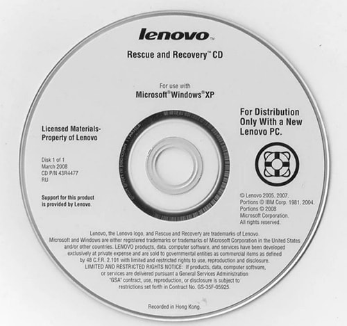 laptop rescue disc