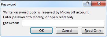 unlocked a password protected read only powerpoint in powerpoint for mac 2017