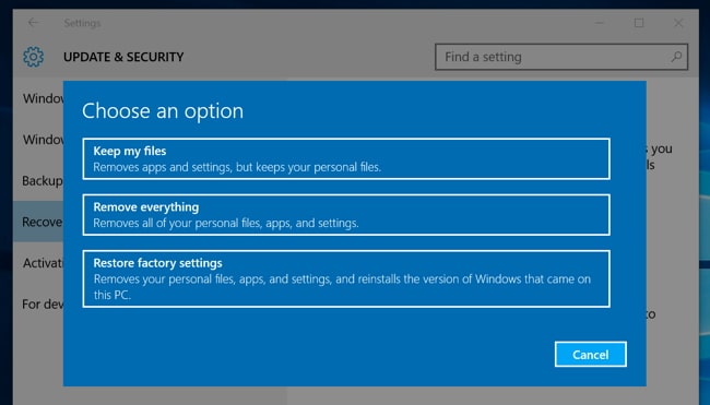 how to reformat windows 10 without password