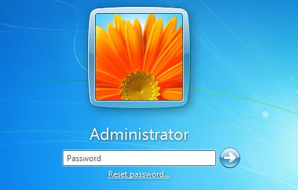 windows reset password link