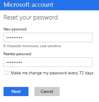 reset your password