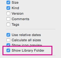 show library folder